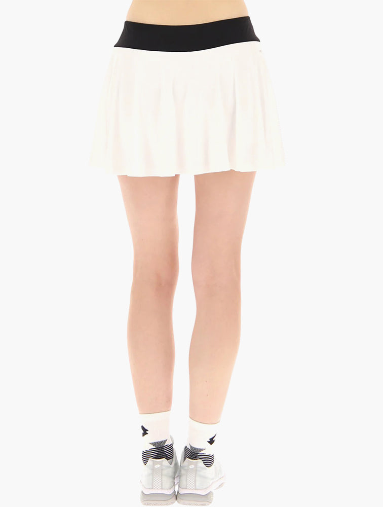 Lotto White & Black Printed High Rise Mini Skirt side view