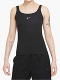 Nike Black Essential Cami Tank front view