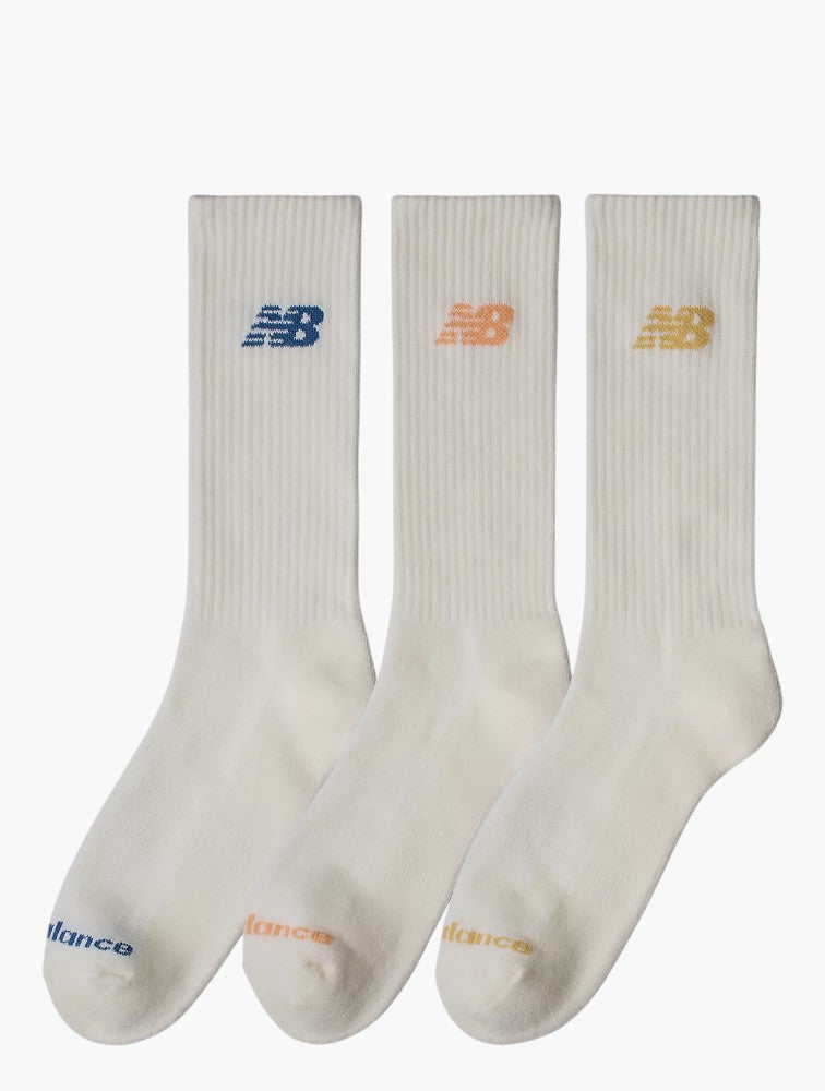 NB 3 Pack White Everyday Crew Socks - Detail