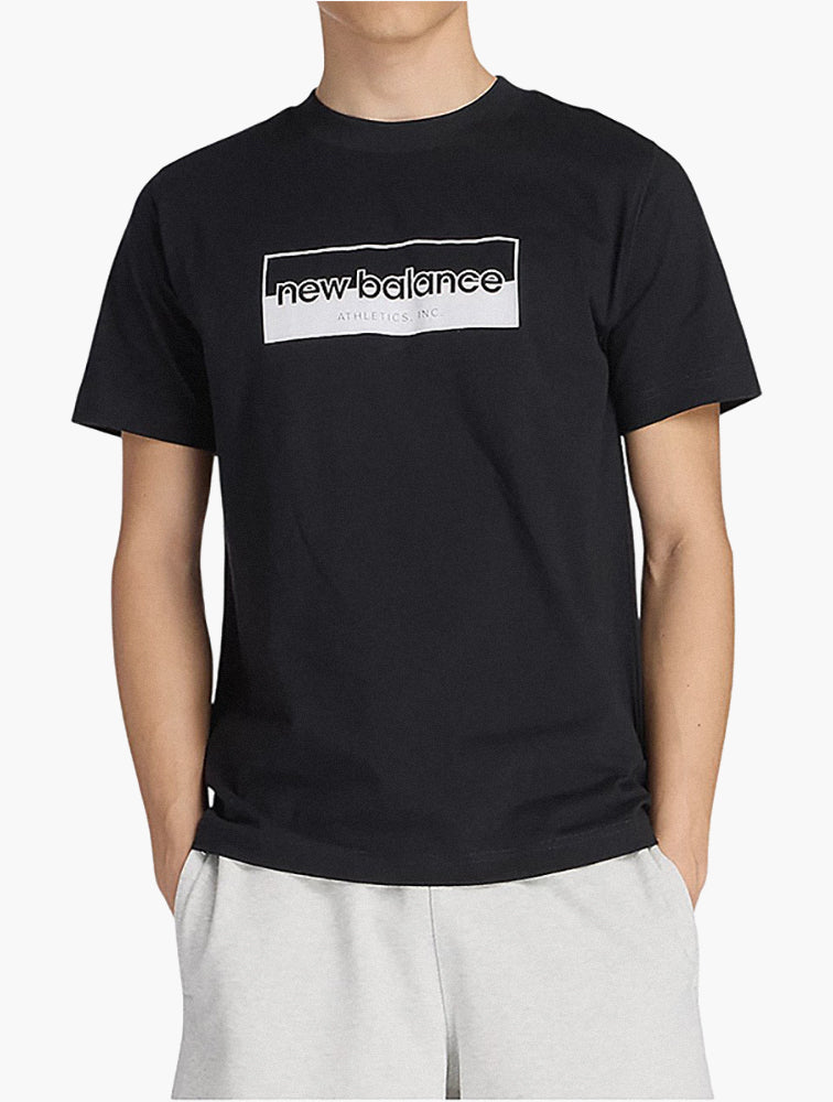 New Balance Black Logo Graphic Tee - Front