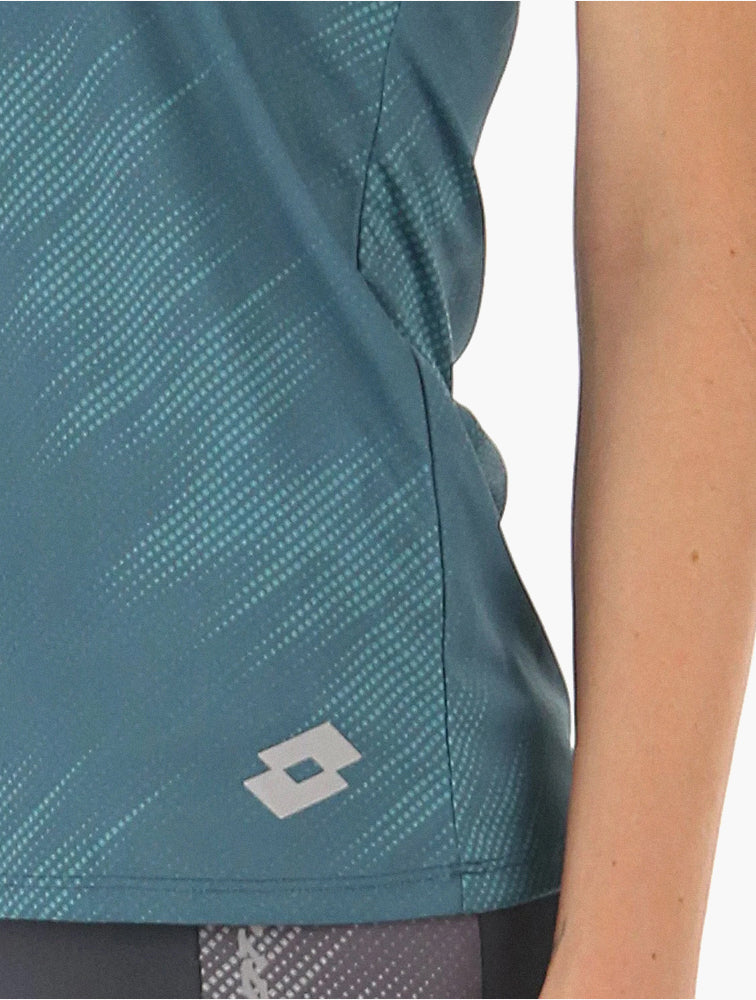 Lotto Teal Sport Running Tank Top - Detail