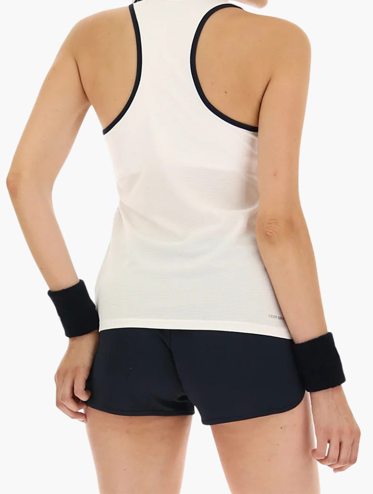 Lotto White Squadra Sleeveless Top side view