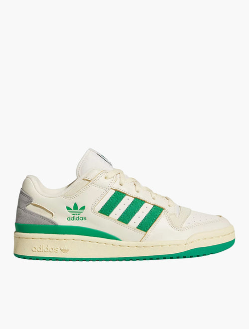 Adidas Forum Low CL Cream White and Green - Front View
