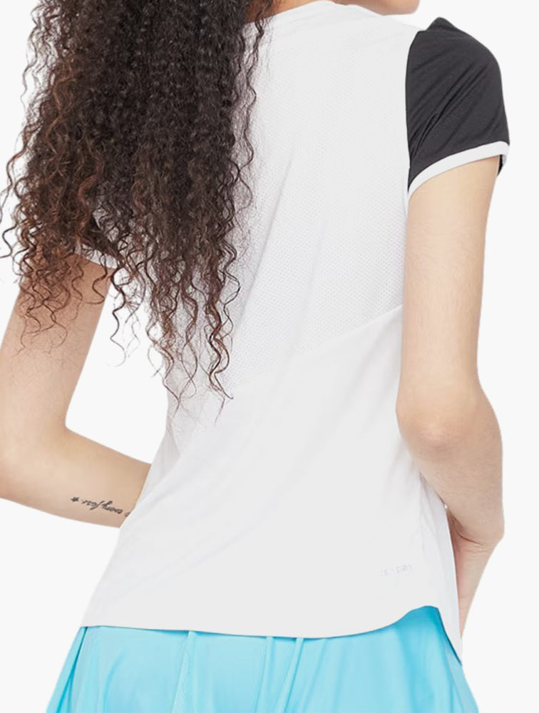 Lotto White & Black Printed Short Sleeve Tee side view