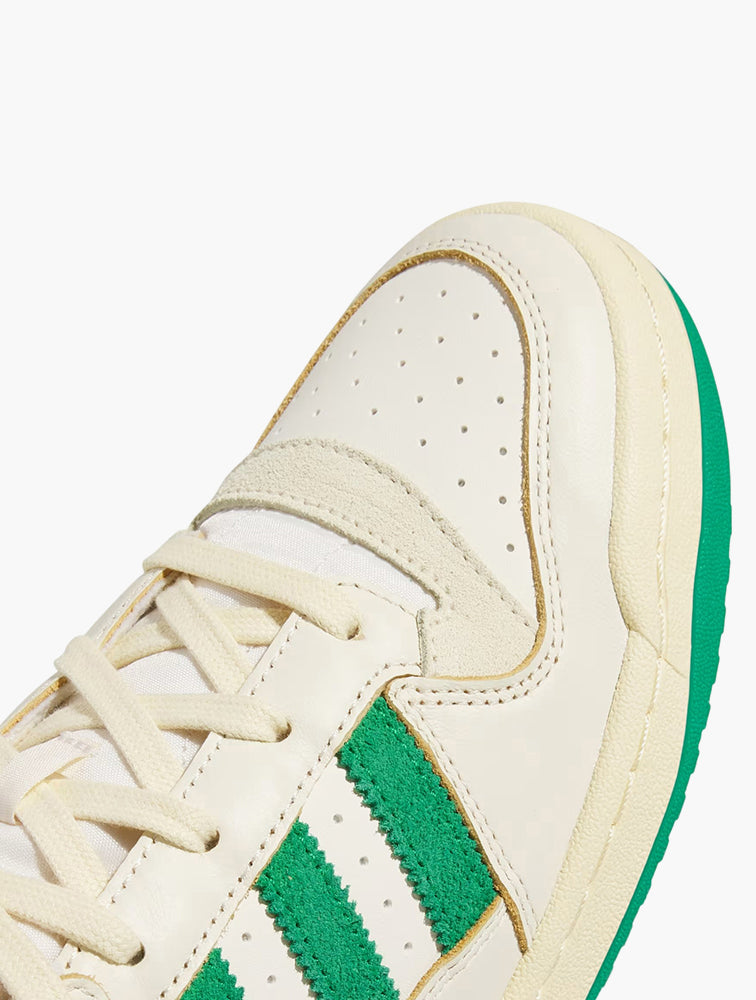 Adidas Forum Low CL Cream White and Green - Sole View