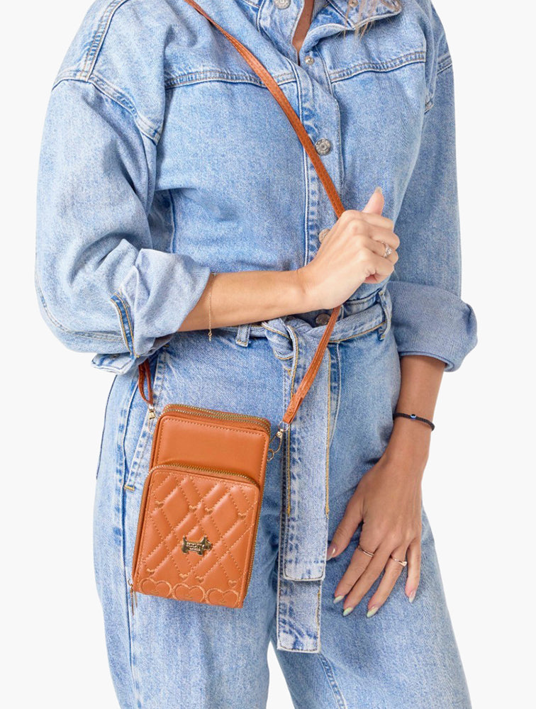 Scotty Bags Saddle Tan Barcelona Crossbody - Detail