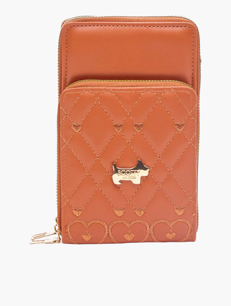 Scotty Bags Saddle Tan Barcelona Crossbody - Front