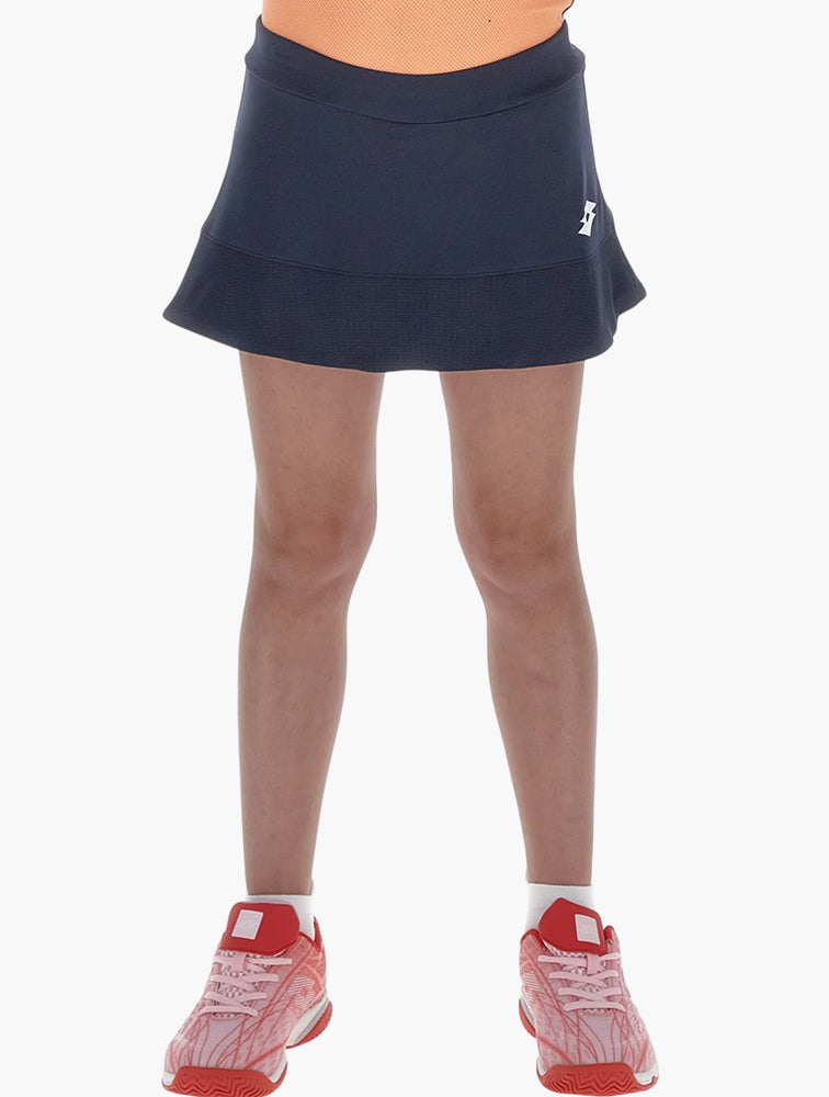 Lotto Girls Navy Blue Squadra II Tennis Skirt - Front