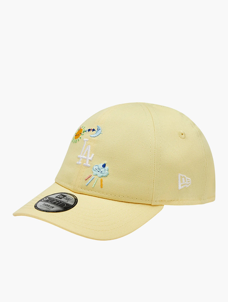 New Era Yellow Starry 9FORTY LA Dodgers Cap - Front