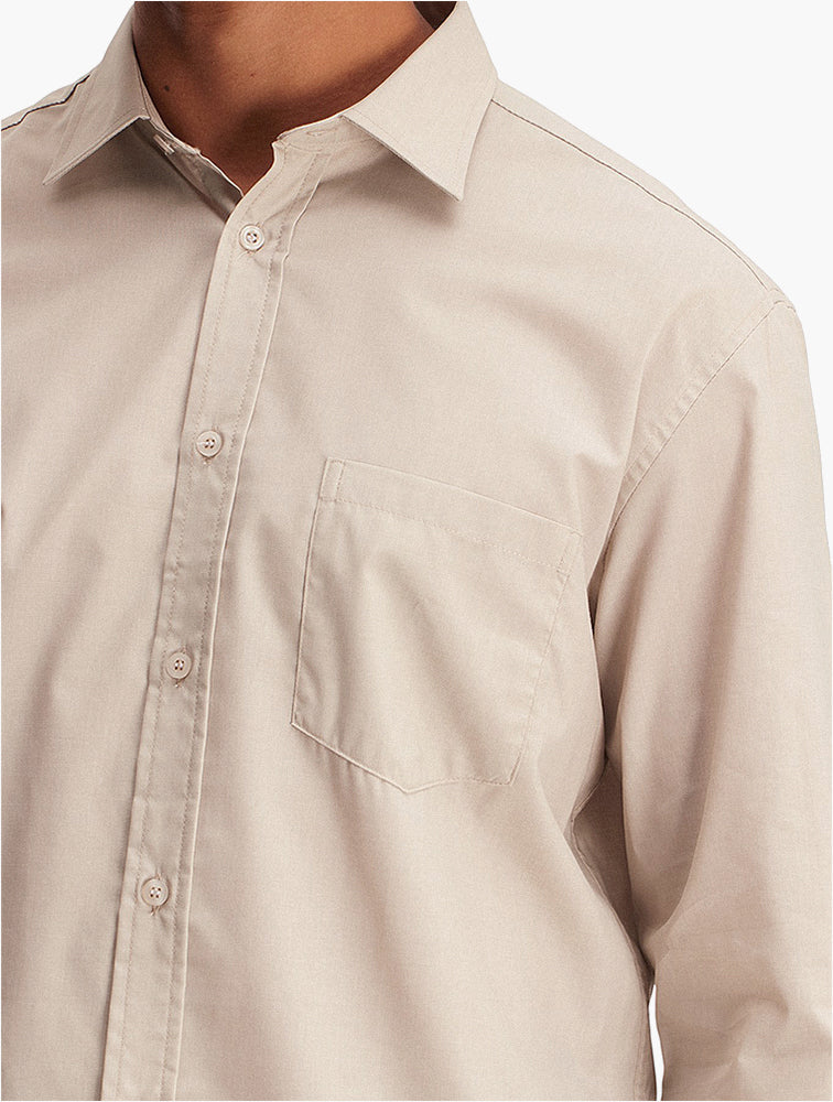 Woolworths Natural Regular Fit Easy Care Shirt - Detail View