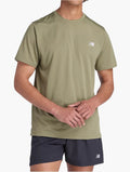 New Balance Dark Olivine Running Tee front