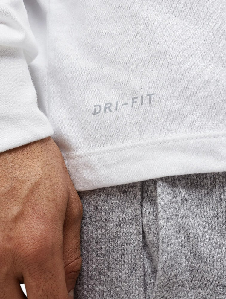 Nike White NBA Team 31 Dri-FIT Long-Sleeve T-Shirt - Detail