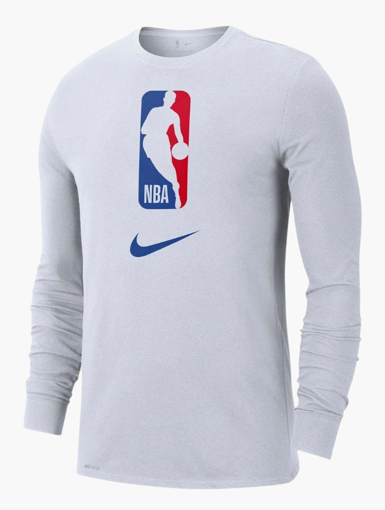 Nike White NBA Team 31 Dri-FIT Long-Sleeve T-Shirt - Side