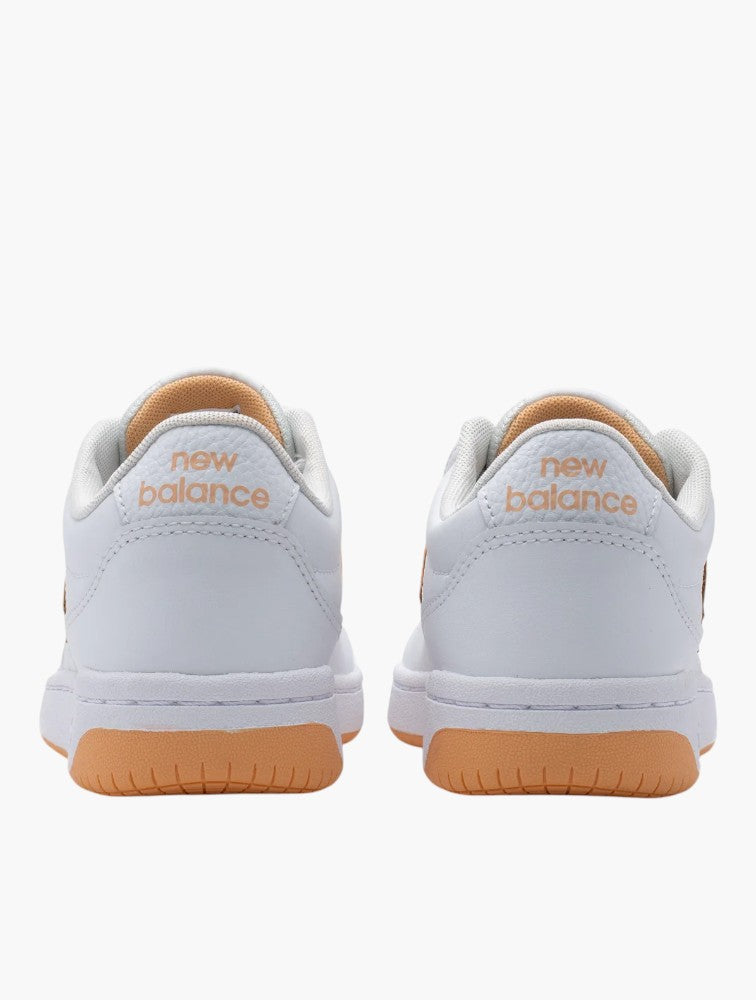 New Balance White & Orange 80 Sneakers - Sole
