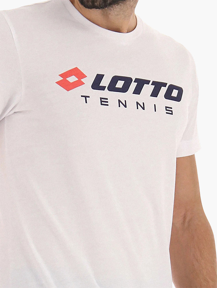 Lotto White Squadra II Short Sleeve Tee back view