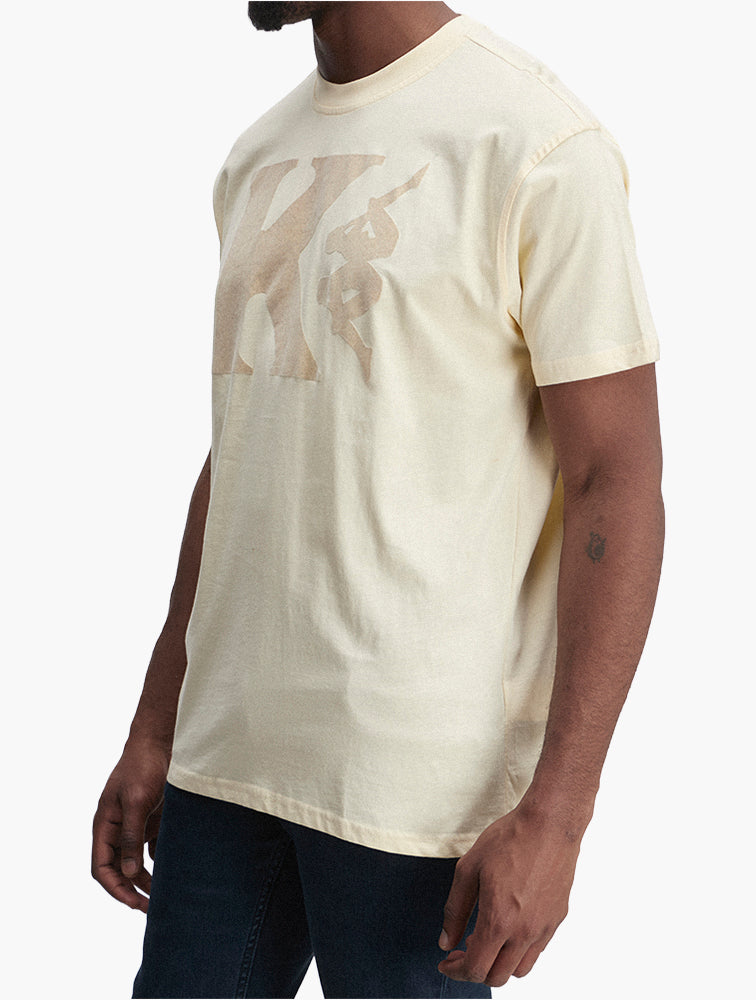Kappa Beige Authentic Mally Tee back