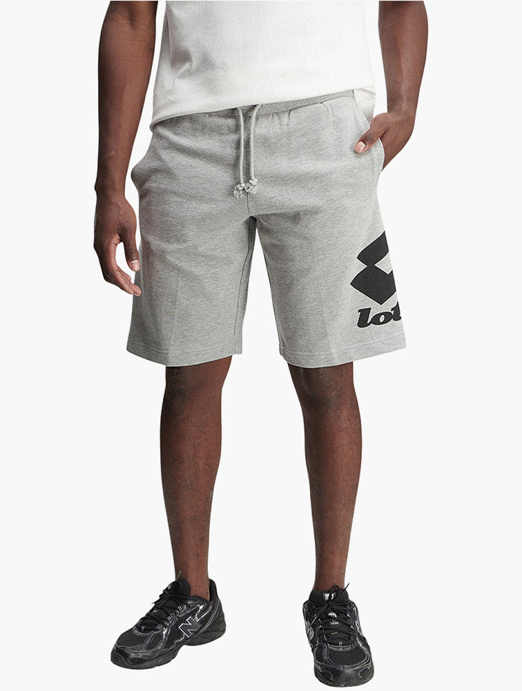 Lotto Grey Melange Smart III Bermuda Shorts front