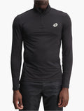 Lotto Black Run Fit Half Zip Sweat Top front view