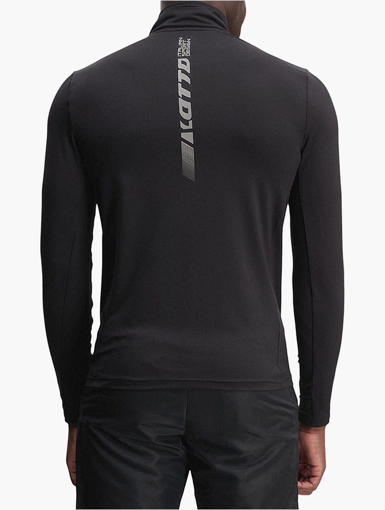 Lotto Black Run Fit Half Zip Sweat Top back view