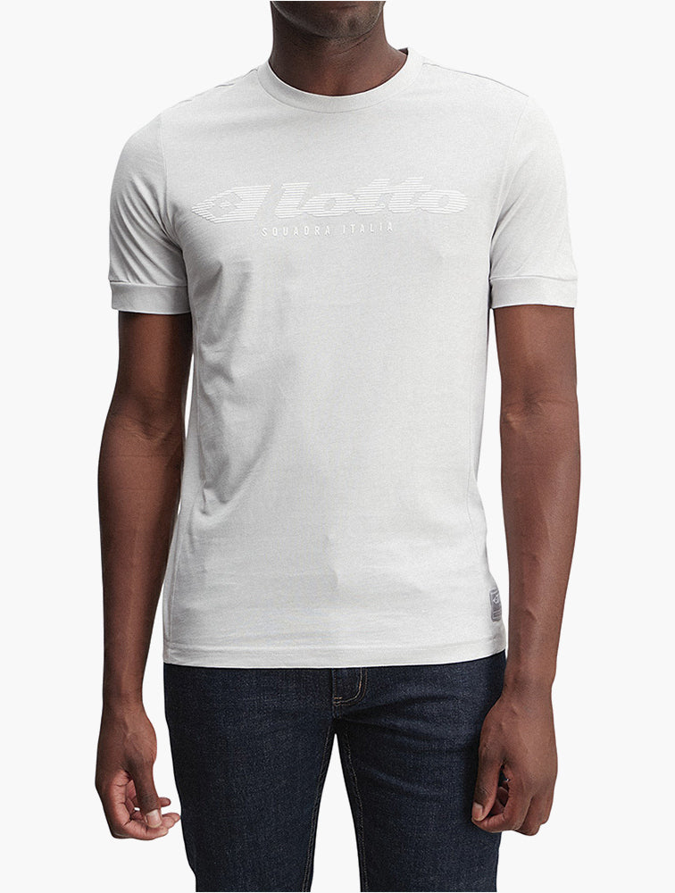 Lotto Grey Athletica Due V Tee front