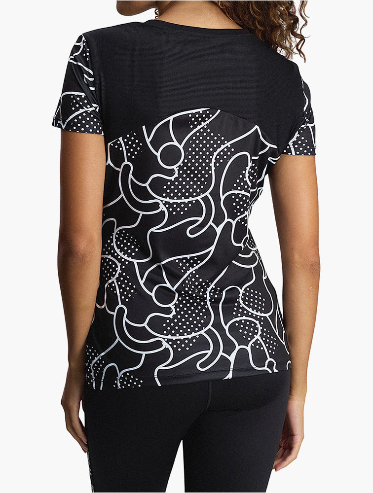 Lotto Black Abstract Athletic Top side