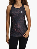 Lotto Black Dusty Pink Splatter Tank Top front