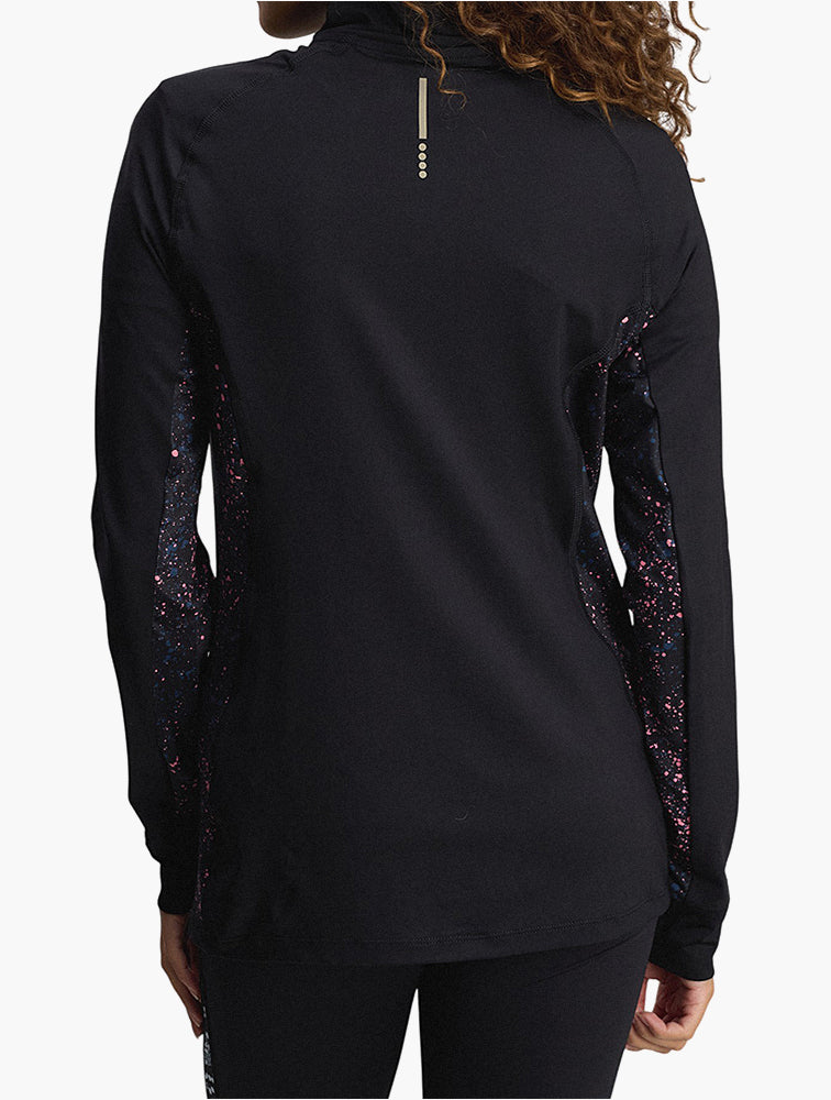 Lotto Black Dusty Pink Splatter Jacket detail