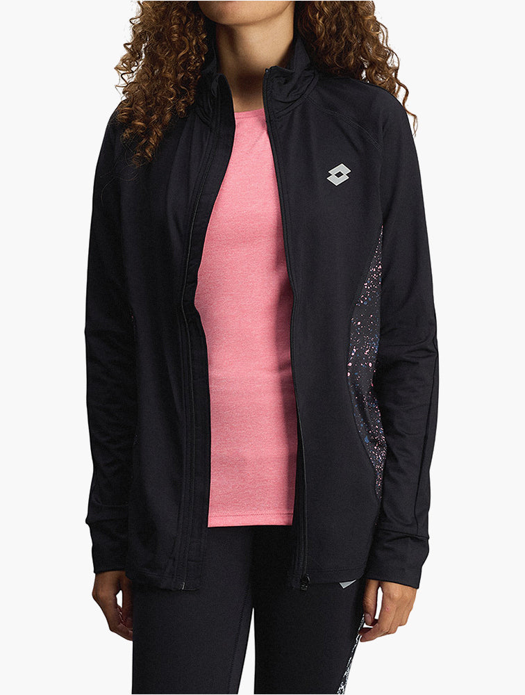 Lotto Black Dusty Pink Splatter Jacket side