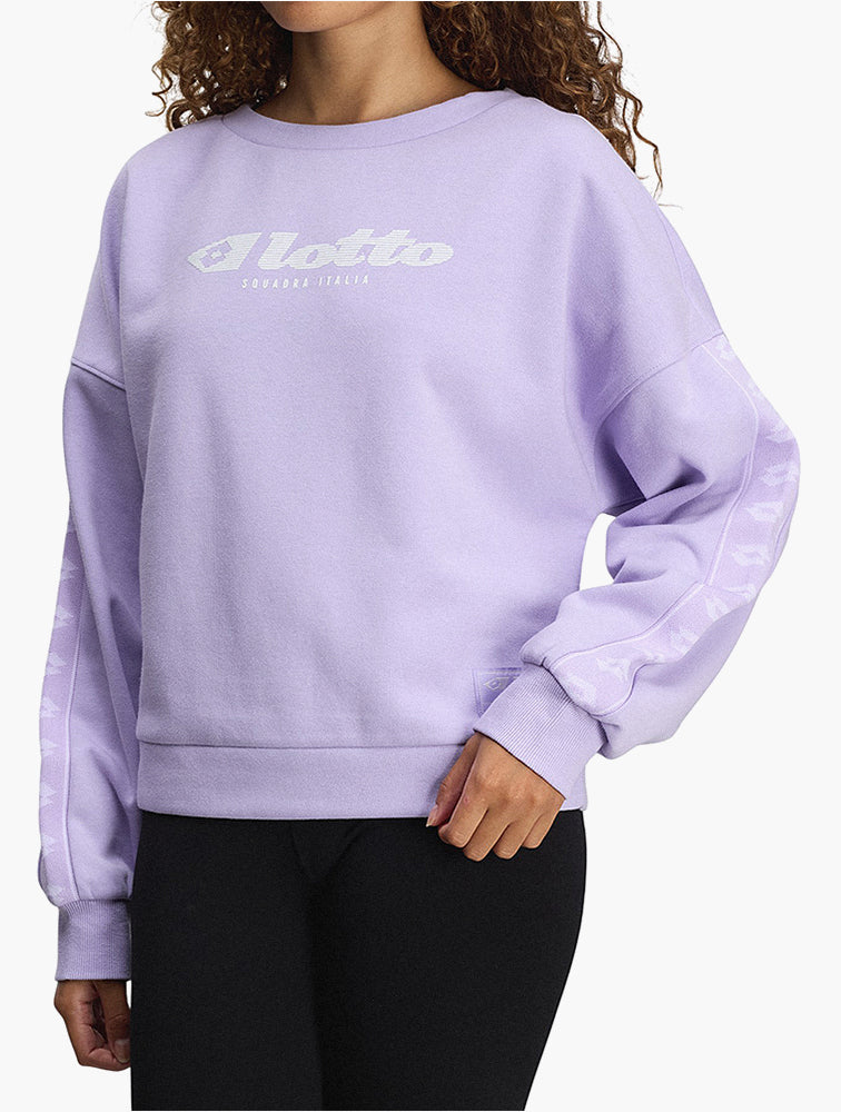 Lotto Purple Athletica Due Long Sleeve Sweatshirt side view