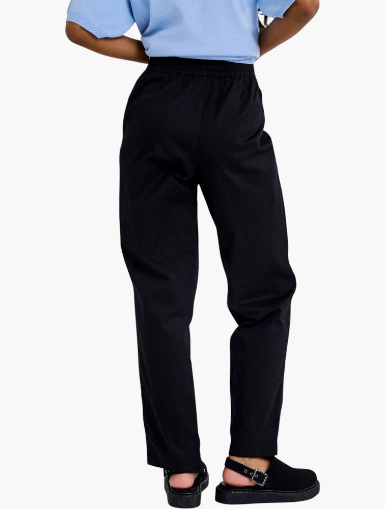 Miladys Black Drawstring Trousers - Back View