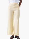 Miladys Yellow Wide Leg Trousers - Front View