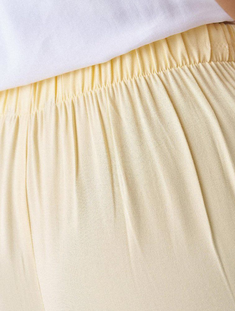 Miladys Yellow Wide Leg Trousers - Side View