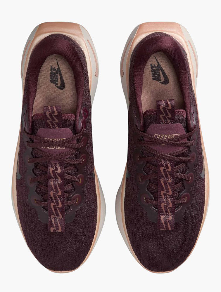 Nike Burgundy Crush & Red Sepia Motiva Sneakers - Sole View