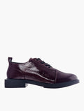 Pierre Cardin Red Oxford Shoes - Front View