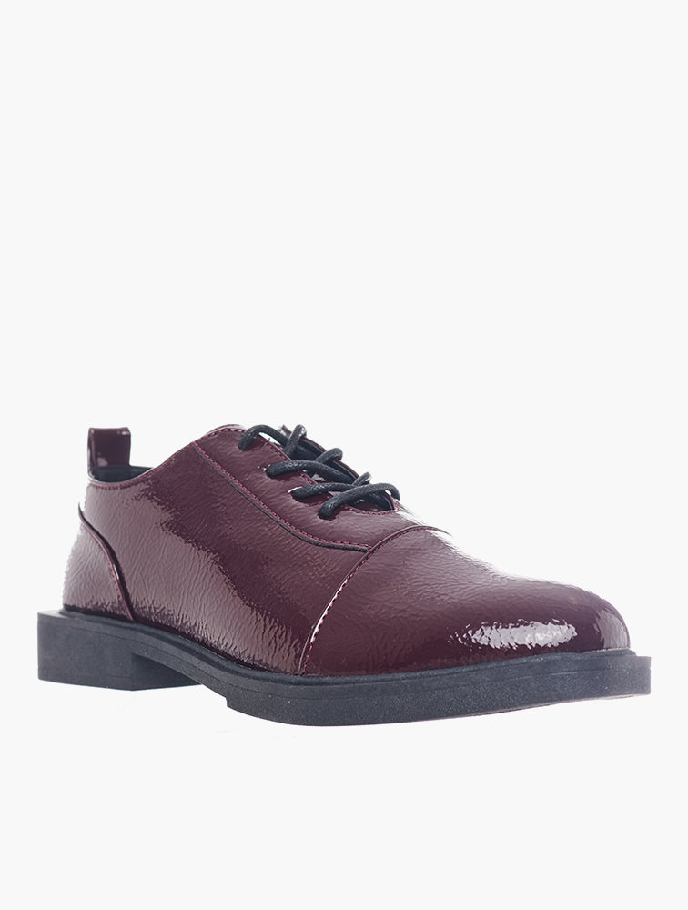 Pierre Cardin Red Oxford Shoes - Side View