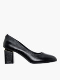 Pierre Cardin Black Saison Heels - front