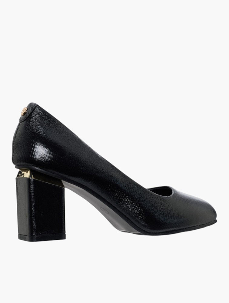 Pierre Cardin Black Saison Heels - back
