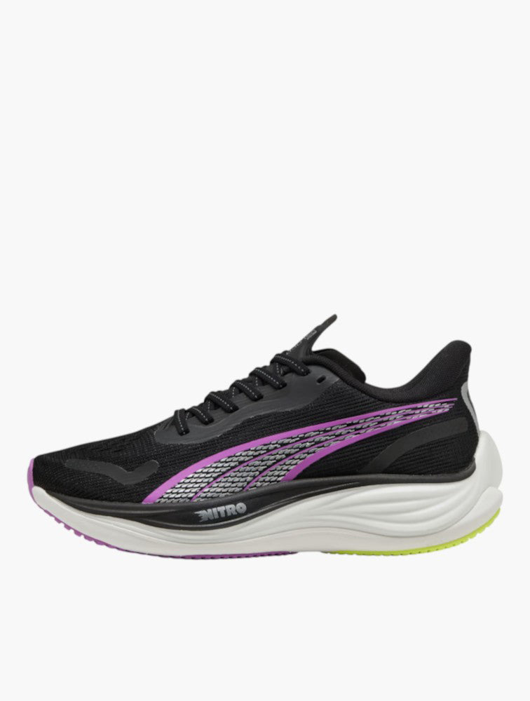 PUMA Black & Pure Magenta Velocity Nitro 3 - Side