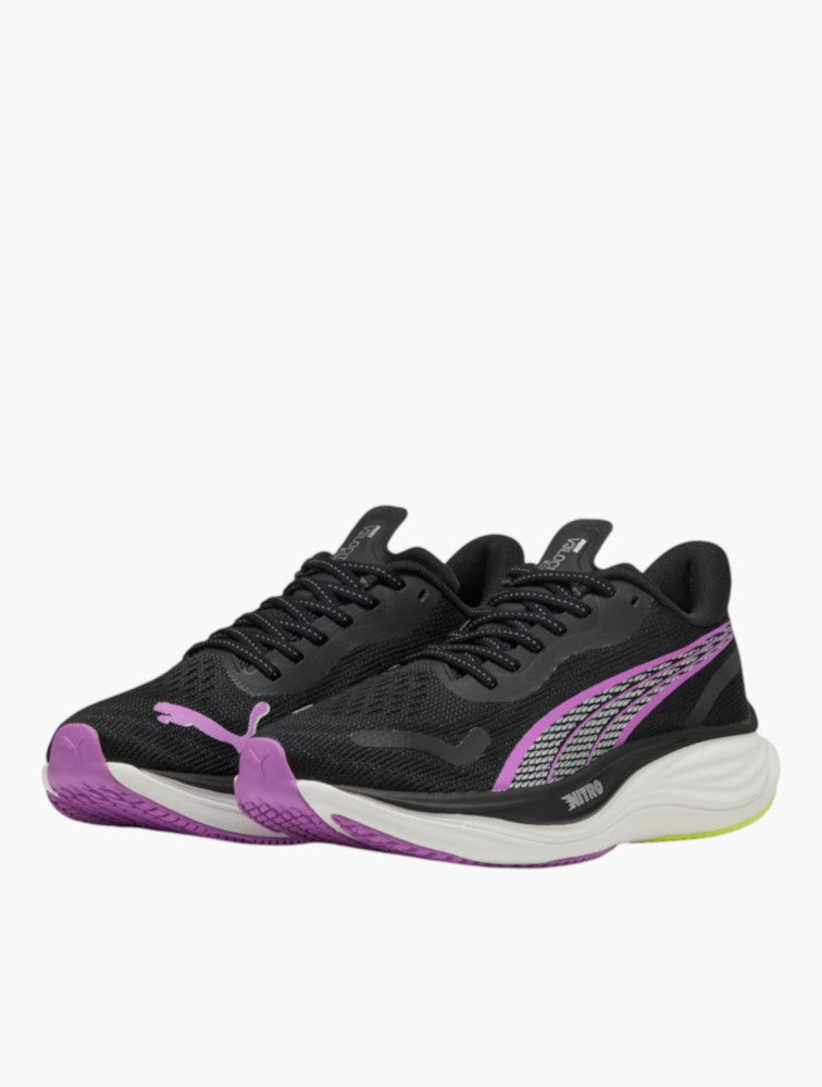 PUMA Black & Pure Magenta Velocity Nitro 3 - Back