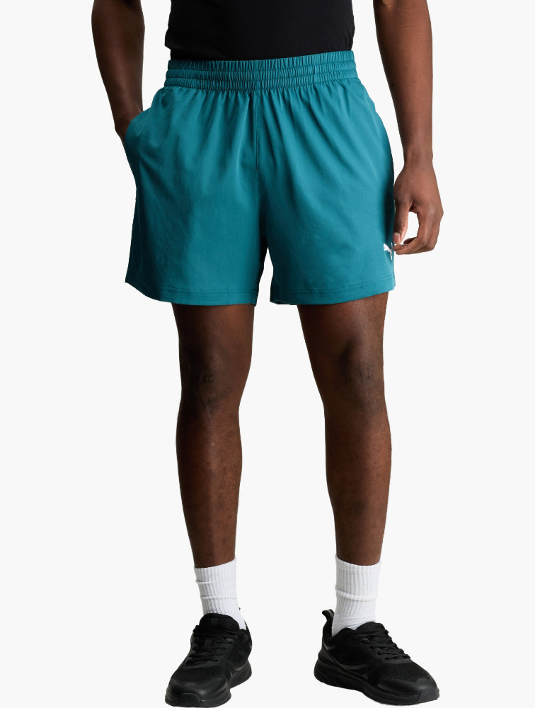 PUMA Emerald Woven Embroidered Shorts front