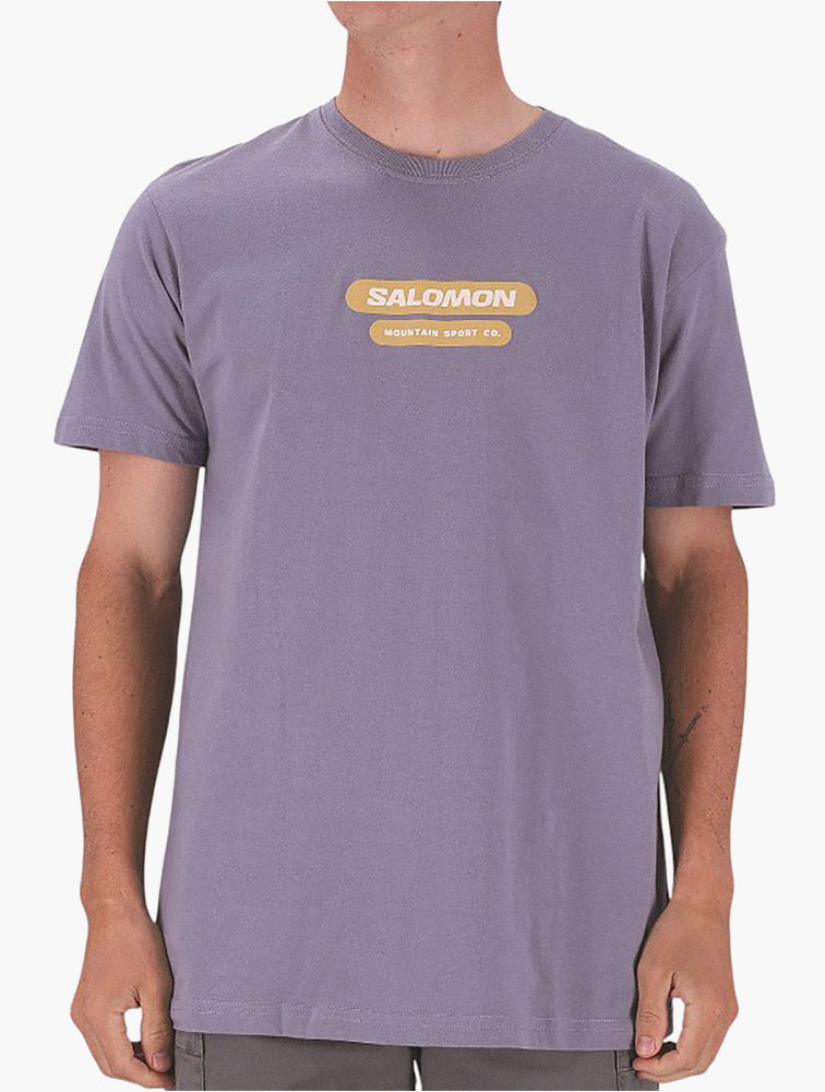 Salomon Blue Granite Round Trip Tee front