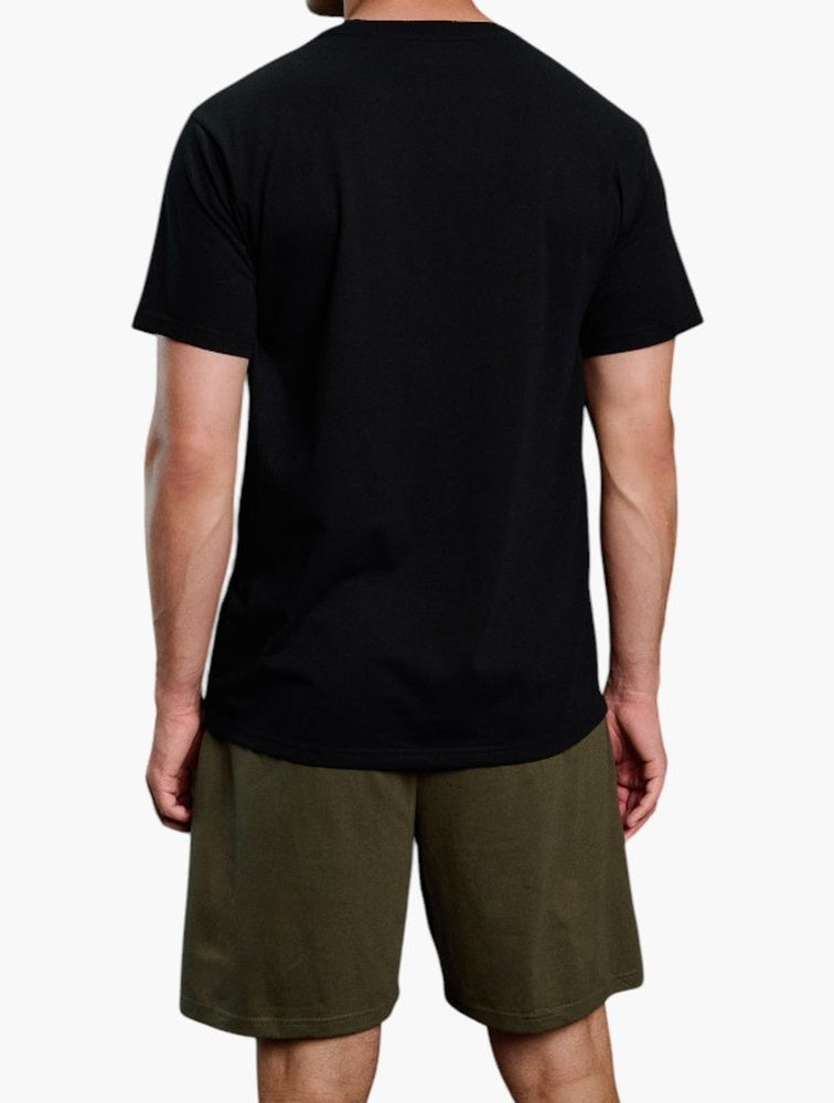 Sinsay Black Graphic Camping Pyjama Set - Back