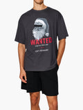 Sinsay Grey Graphic Santa Pyjama Set - Front