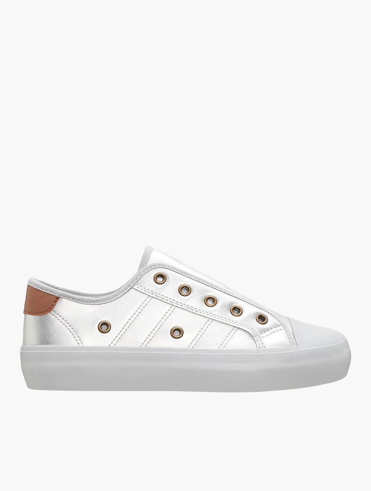 Soft Style Silver Forest Mono Slip On Sneakers - front