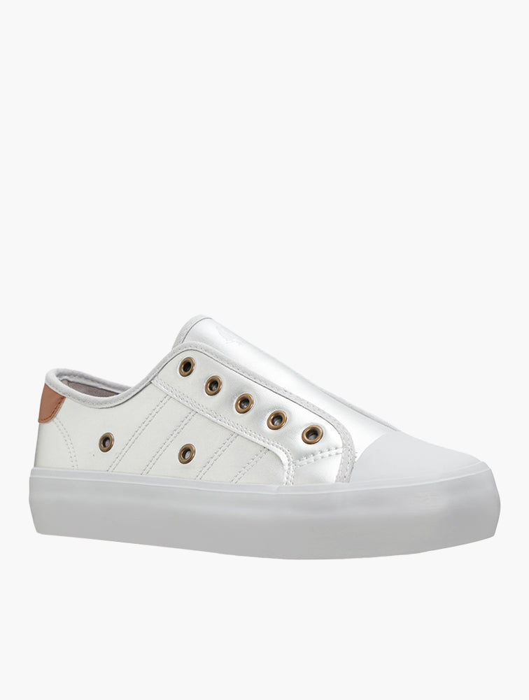 Soft Style Silver Forest Mono Slip On Sneakers - side