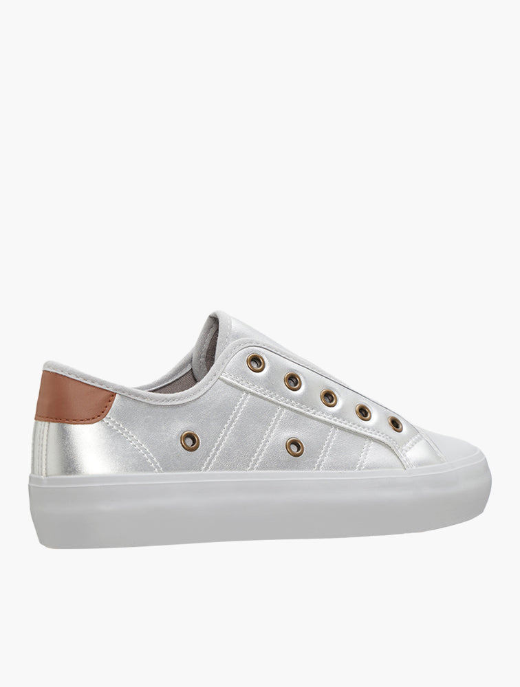 Soft Style Silver Forest Mono Slip On Sneakers - back