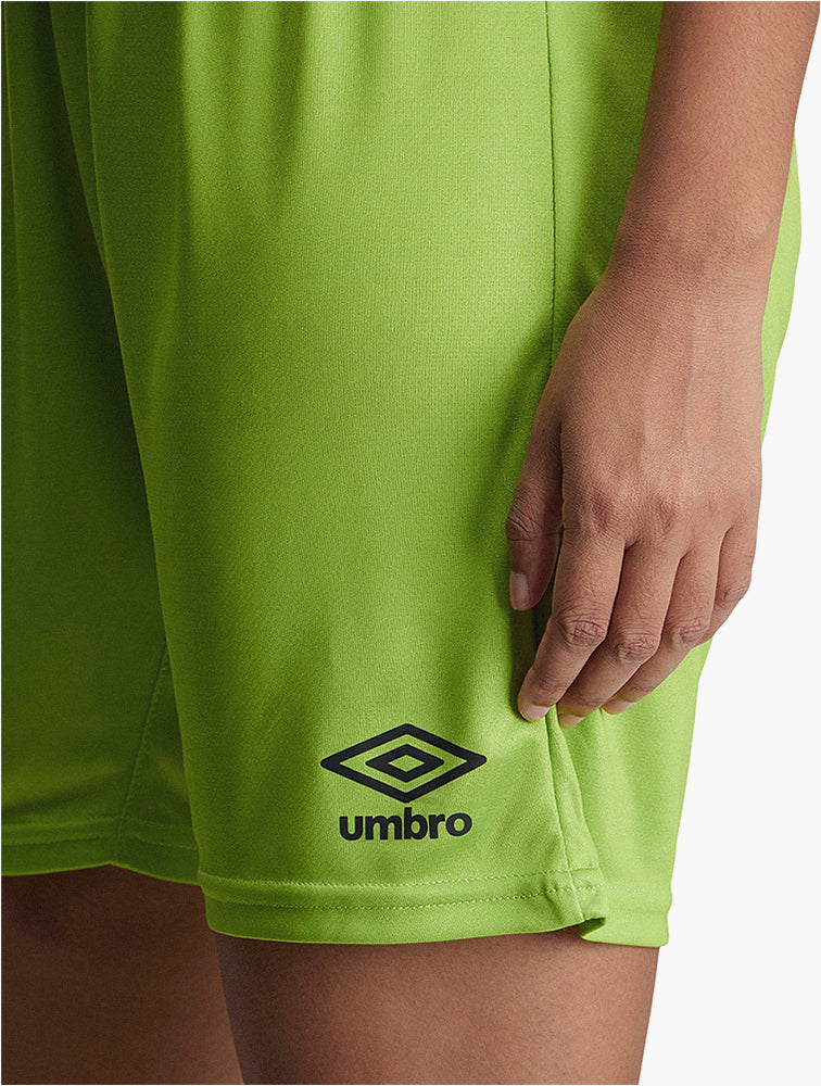 Umbro Green Athletic Shorts - logo detail