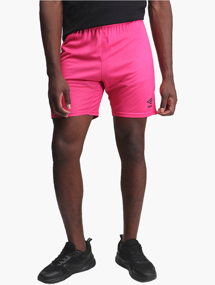 Umbro Pink Glow Athletic Shorts - side view