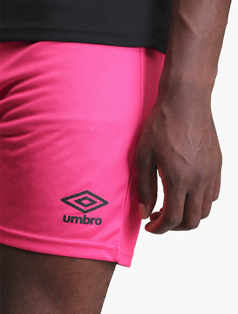 Umbro Pink Glow Athletic Shorts - duo shot