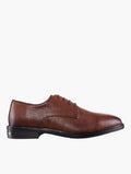 Walk London Brown Textured Classic Loafers - Front View